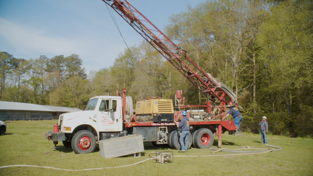 A well drilling expert at work